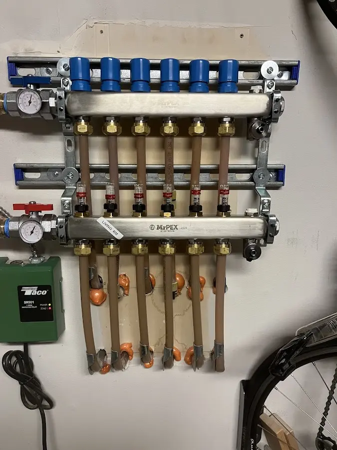 Plumber performing Leak Detection at a residential property in Dallastown